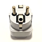 Universal EU Plug Adapter International AU UK US To Euro Travel Conversion Adapter Electrical Converter Power Socket Grey