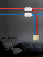 Parallel Wire Splitter Without Cutting, High-Power T-Type Main Branch Terminal Block, 1-In 2-Out for 1.5-6-10-16mm² Cables