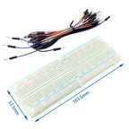 Breadboard 400 700 750 830 Holes MB-102 Solderless PCB Mini Test Board ZY-204 1600pts Prototype Board Jumper Wire Cable DIY Kit