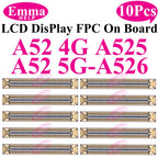10pcs Original Screen Connector For Samsung A52S A53 A72 A33 A32 A23 A22 A13 A12S A03s A02s A42 LCD Display FPC On Board 78 Pin