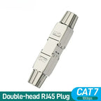 1-3PCS Tool-Free RJ45 Coupler Shielded CAT7 CAT6A Ethernet Connector Cable Extender Zinc Alloy Ethernet Termination Plugs