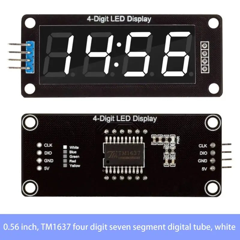 Y-1 Piece 0.56" 4-Digit LED Display Module TM1637 7-Segment Digital Tube for Arduino Electronic Clock Display Board