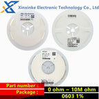 5000PCS 0603 Resistor SMD Accuracy 1% 0 Ohm ~ 10M Ohm 1R 10R 100R 150R 220R 330R 0 1 10 100 150 220 330 Ohm 1K 2.2K 10K 30K 100K