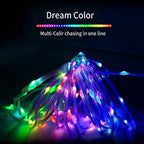 USB 5V Smart RGB-IC Fairy Light String Christmas Lights Decorations Lamp Garland WS2812 Bluetooth APP&Remote Control Addressable