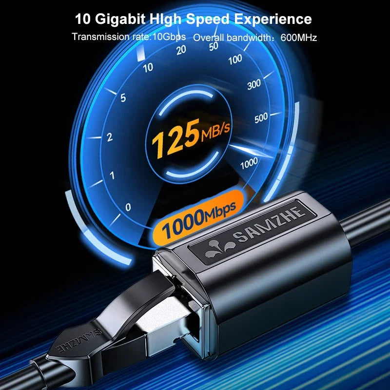 Clearance_SAMZHE Cat6 Ethernet Extension Patch Cable RJ45 Male to Female Rj45 Ethernet Extender Adapter for PC Laptop Ethernet C