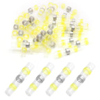 50/100/120/150/200/250PCS Solder Seal Wire Connectors Heat Shrink Butt Connectors, Waterproof Insulated Electrical Wire Terminal