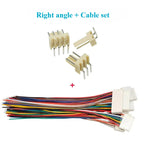 5sets KF2510 Wire Cable Connector 2/3/4/5/6/7/8/10P 2.54mm Pitch Single Head 22AWG 24AWG 26AWG with Pin Head Socket
