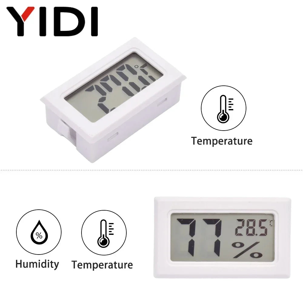 Mini Digital LCD Temperature Sensor Gauge Humidity Meter Tester Detector Home Measurement Thermometer Hygrometer Indoor Outdoor