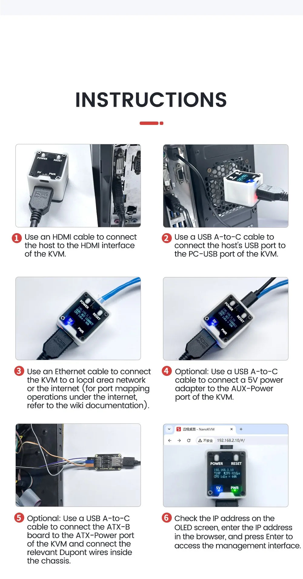 Sipeed NanoKVM  PiKVM Mini remote control operation and maintenance server HDMI Raspberry Pi