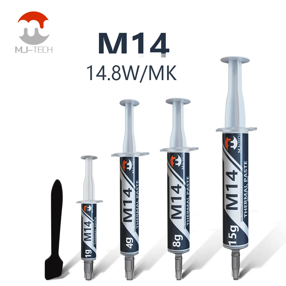 MJ-TECH Thermal Paste 12.4W 14.8W Performance Thermal Conductive Grease For CPU Cooler/Ventilador/GPU/PS5/Laptop/Game PC