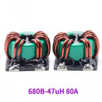 1pcs New Energy High-power Common-mode Inductor 47uh100uh30a High-current Magnetic Ring Plug-in Filter Inductor Coil