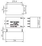 (1 piece) HLK-PM01/HLK-PM03/HLK-PM12 isolation power module 220v to 5v intelligent switch voltage reduction power module