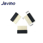 10PCS 2.54mm Single Row Female Long pins 11mm Breakaway PCB Board Pin Header socket Connector 1*2/3/4/6/8/10/15Pin For Arduino