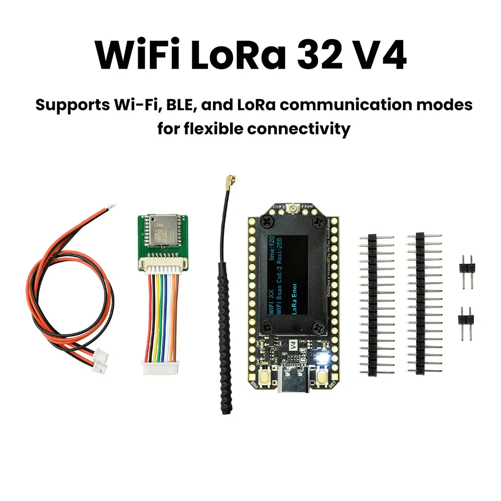 Heltec V4 ESP32 Development Board Upgraded ESP32-S3 SX1262 LoRa Module WiFi Bluetooth 2MB with 915MHz Antenna for Meshtastic