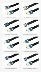 Anti-interference Ribbon FPV HDMI-Compatible Connector Flexible Flat Cable Raspberry Pi 4 Micro Mini HDMI-compatible Orange Pi
