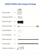 Zero One OneRTK UM982 Dual-Antenna Direction Finding RTK Module with Compass for Plant Protection & Mapping