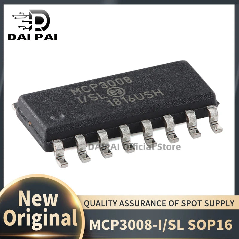 (5piece)100% New original MCP3008-I/SL MCP3008I/SL MCP3008 SOP-16 Chipset