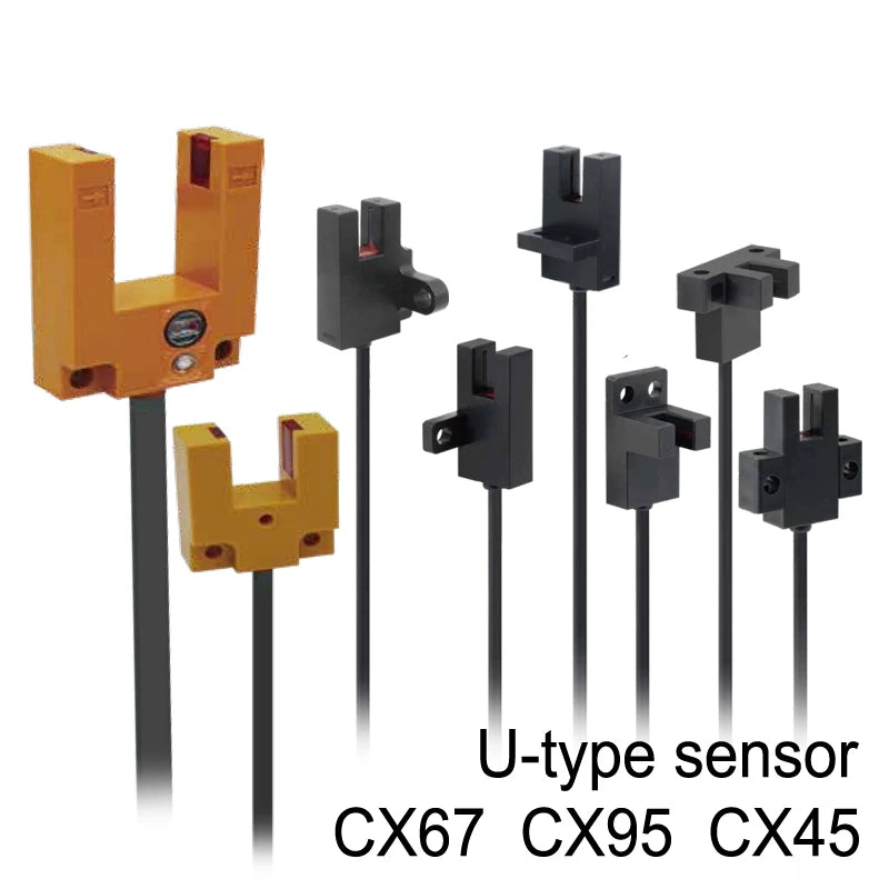 Photoelectric with U-Type Sensor, with 2m Cable, EE-SX670-WR/671/672/EE-SX674-WR, Proximity Switch NPN PNP
