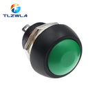 1PCS DIY Mini 12mm Momentary Waterproof Push Button Switch Horn Blue White Green Red Yellow Black 1A 250V Self-reset