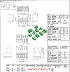 15EDG KF2EDG 2.54mm 3.5mm 3.81mm 5.08mm PCB Screw Terminal Block 2 3 4 5-16Pin Male Plug Female Socket Pin Header Wire Connector