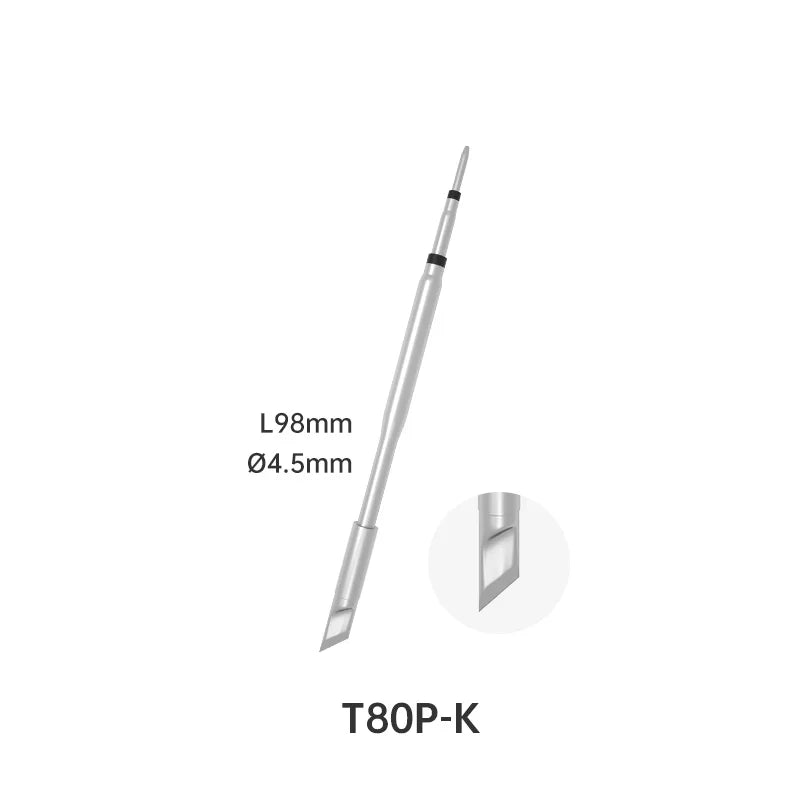 ALIENTEK Soldering Iron Tips T80/T80P T12 Tip C245 C210 Lead Free Heating Core Soldering Station Welding Tools T80-I KU K IS Tip