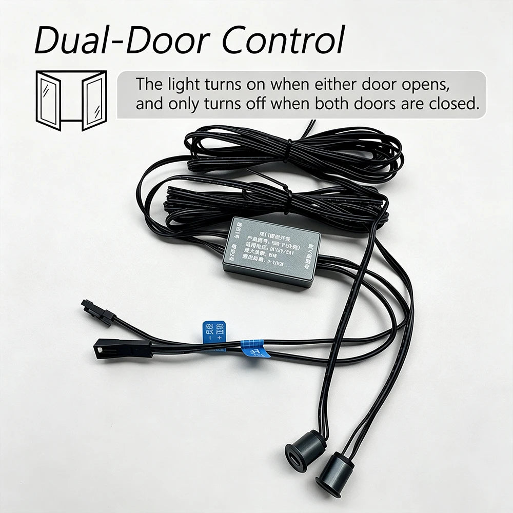 DC12V24V Cabinet Closet Light Sensor Switch Intelligent Human Touch Dimming Hand Sweep Door Control Sensor Hidden Installation