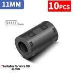 3.5-15mm Clip Ferrite Bead EMI Filter RFI Suppressor for Power/USB/HDMI Cables, PC/TV/Audio Noise Reduction