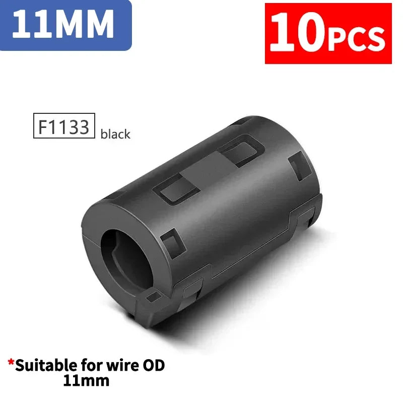 3.5-15mm Clip Ferrite Bead EMI Filter RFI Suppressor for Power/USB/HDMI Cables, PC/TV/Audio Noise Reduction