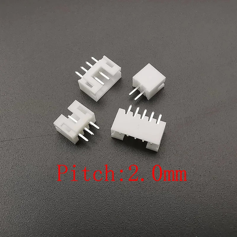 SH 1.0mm / JST 1.25mm / PH 2.0mm / XH 2.54mm Pitch Male Pin Header Housing Connector 2/3/4/5 Pin Plug Shell Terminal Connector