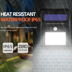 Solar Lights Outdoor, Solar Motion Sensor Outdoor Lights with 3 Lighting Modes, IP65 Waterproof Solar Fence Lights
