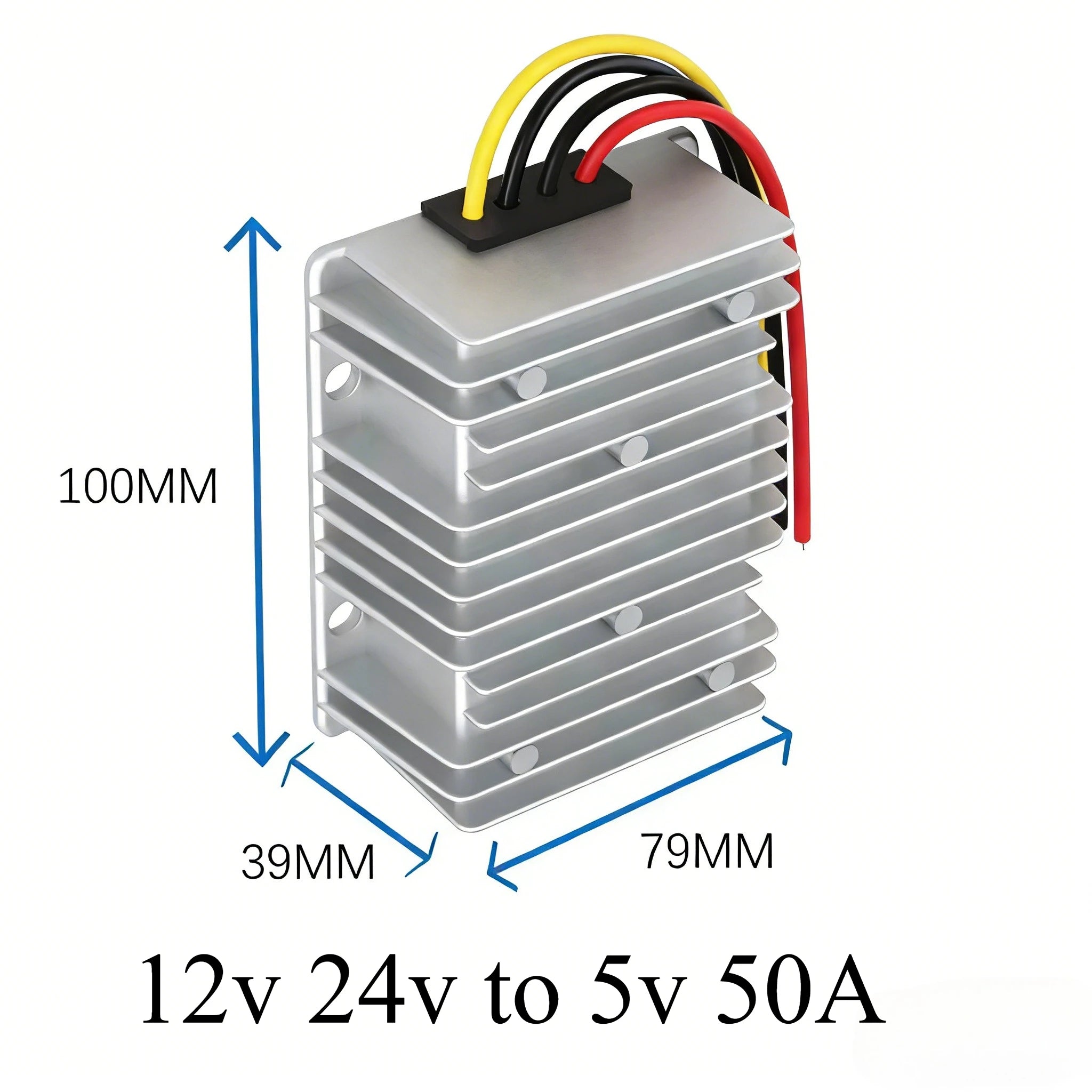 12V 24V to 5V 50A-1A Step Down Voltage Converter Voltage Reducer DC Converter Regulator 12 Volt to 5 Volt Buck Power Supply