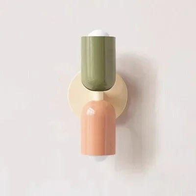 Colorful Bedside Wall Lamp Nordic Living Room Corridor Wall Light Children's Room Macaron Home Interior Decoration Lamp