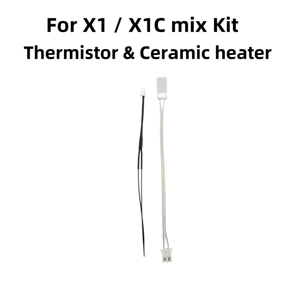 Ceramics Heater Thermistor for Bambu lab BambuLab X1 X1C P1 P1P P1S Combo 24v 48w Heating block 3D Printer Parts
