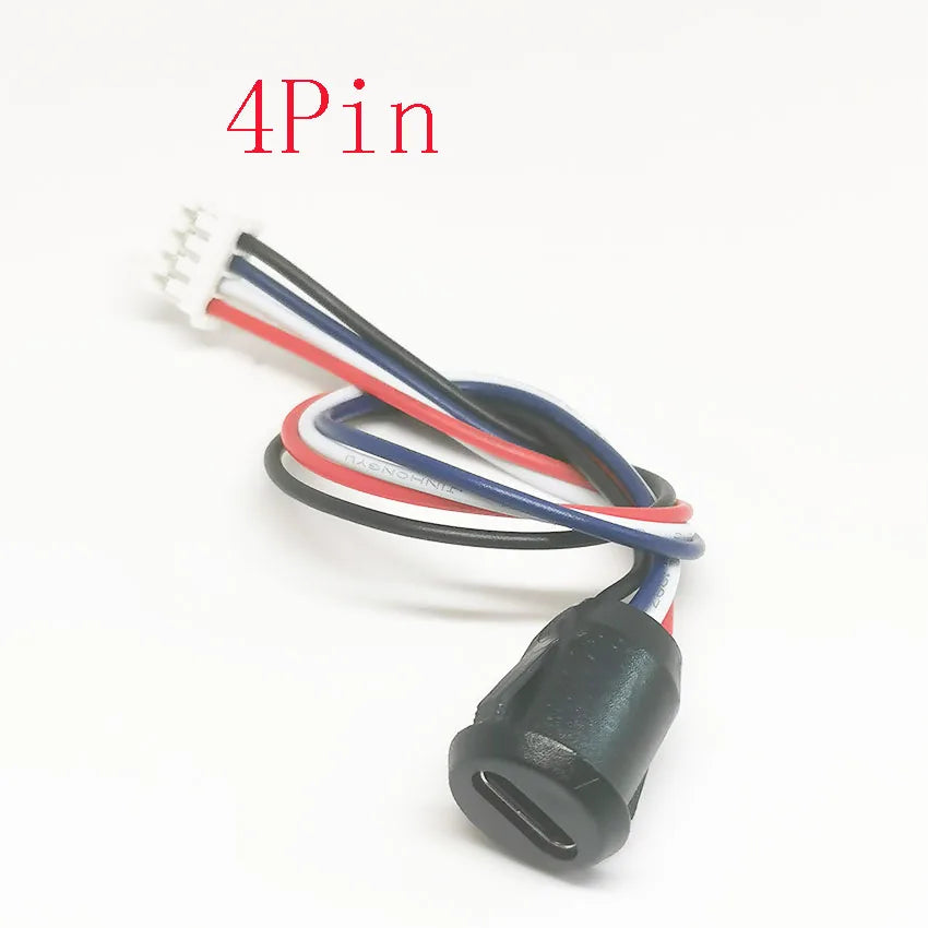 Type-C 2P/4P Glue Injection Direct Pressure Welding Wire Type Female Base USB Connector Adapter Type-C Waterproof Female Base