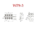 1PCS  Connector Terminal 2P 4P 6P 8P 12P Push In Jack Spring Load Audio Speaker Terminals Breadboard Clips