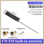 2Pcs/lot 433/470/868/915 MHz Built-In PCB Board Antenna Lora Bd+GPS Module High Gain Fpc Antenna