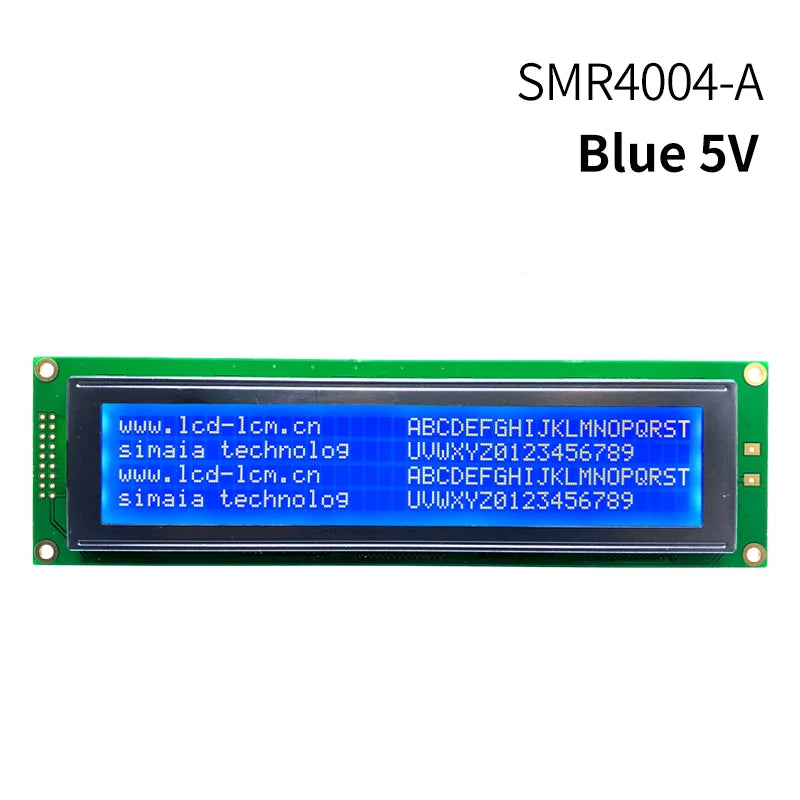 Cob Large 40x4 Character 18 Pin 8 Bit Parallel 5.0v Yellow Green Display Module 4004 16x2 Panel LCD Screen