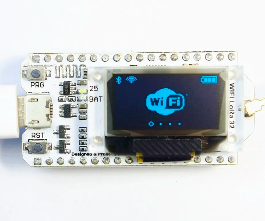 1PCS 433-510 LoRa Blue Oled Wifi SX1276 Module IOT Development Board With Antenna For ESP32  Electronic Diy Kit