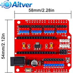 Nano Expansion Shield I/O Extension Board for Arduino Nano V3.0 Prototype Module – Blue/Red