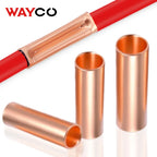 100PCS GT Copper Crimp Terminals Electrical Wire Cable Tubular Connectors Ring Sleeve Ferrules Lugs Have Heat Shrink Tubing