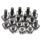 20PCS 12x12mm X4.3/5.5/6/7/8/9/10mm Micro Push Tact Switch 4pin Touch Button Mini Tactile Pushbutton Toggle Pcb Momentary Switch