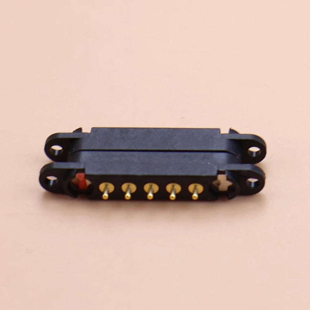 JCD Spring Loaded Male Female 2.5/2.54 MM Pitch 2P 3 4 5 6 7 8 Pole Through Holes PCB BTB Connector 2A DC Magnetic Pogo Pin