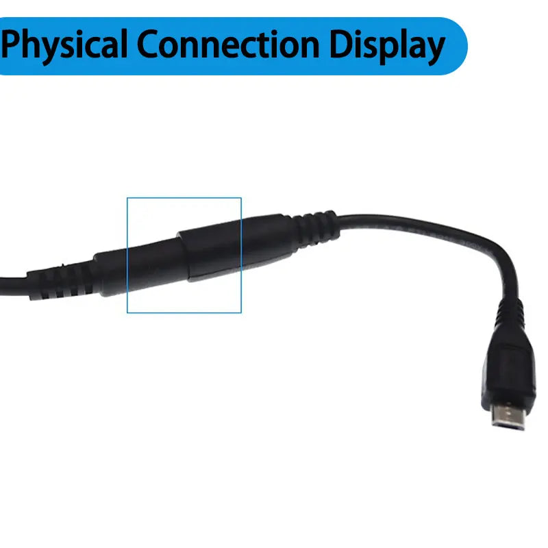 5.5*2.1mm DC Power Plug Waterproof Jacket Female To Micro USB / Mini USB / Type C Male Adapter Cable