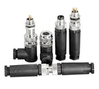 M8 Sensor Connector Screw Connection Metal A Code 3pin/4pin Non-welding 5pin 6pin 8pin Weld IP68 Straight Waterproof Connectors