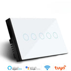 Melery Wifi Smart Tuya Light Switch 4/5/6/8/10 Gang Glass Wall Touch Sensor Alexa Remote Voice Control by Google Home Assistant