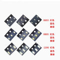 100PCS 0603 LED High Brightness Luminous 0805 Red, Yellow, Blue, White, Emerald Green 1206