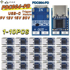 1-10pcs PDC004-PD Decoy Module PD 23.0 to DC DC Trigger Adapter Cable USB-C 9V 12V 15V 20V DC Fixed Voltage Power Trigger Module