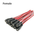 1 5 10piece Male Female DC Power Connector 5V 12V 5.5x2.1mm Wire Cable Plug Adapter for TV Camera 5050 2835 LED Strip Tape Light