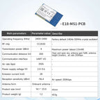 CC2530 ZigBee 2.4GHz SPI Wireless Module 4dBm COJXU E18-MS1-PCB PCB Antenna Data Zigbee Wireless Transmitter Receiver Module