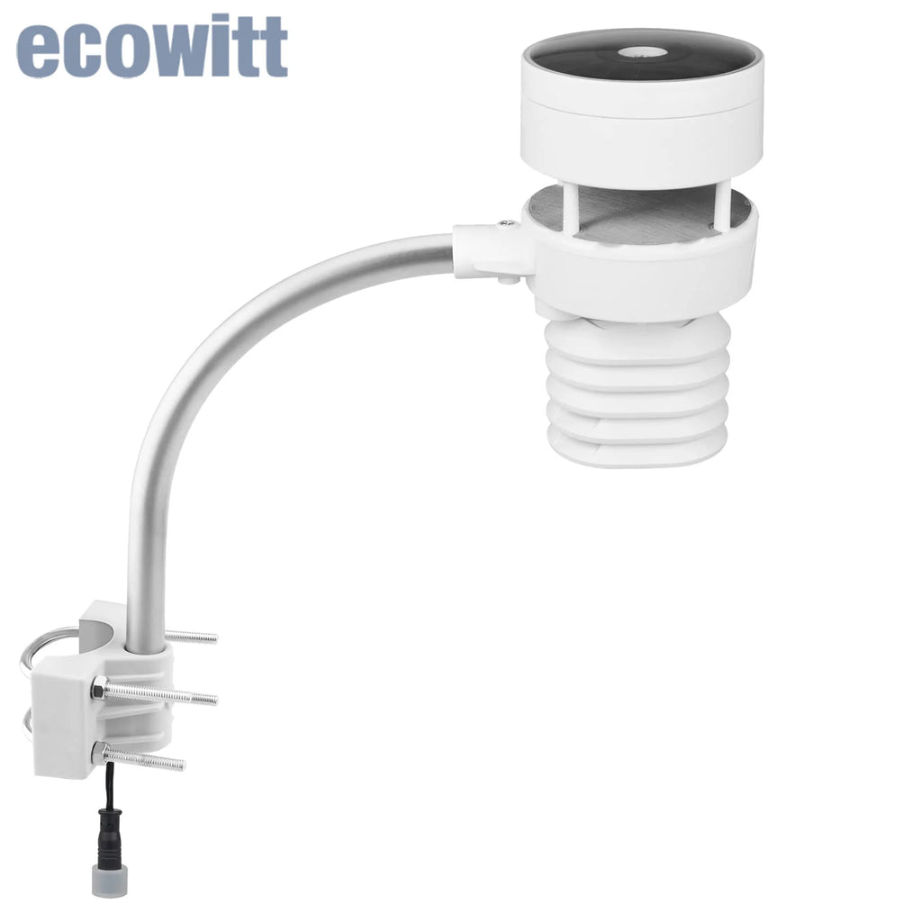 Ecowitt WS80 6-in-1 Solar Powered Ultrasonic Anemometer with Light & UV, Thermo-hygrometer Weather Station Sensor - Sensor Only